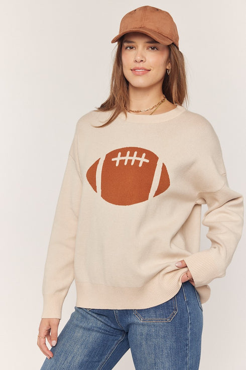 FOOTBALL JACQUARD SWEATER